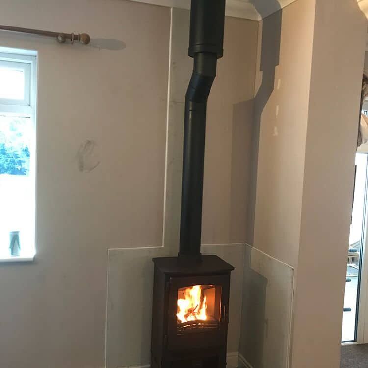 Log burner installed by Cottage Stoves Wirral