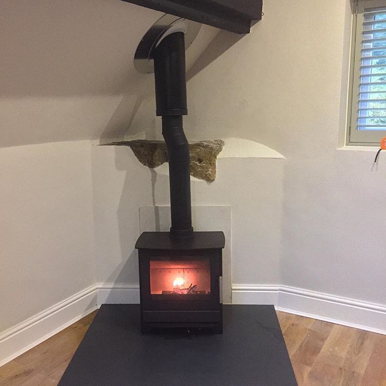 Log burner installed by Cottage Stoves Wirral